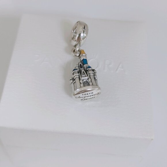 s-l400.jpg Pandora parks 50th Anniversary Pandora Casle Charm S925 Silver with box